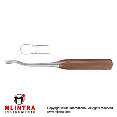 FiberGrip™ Bone Gouge Stainless Steel, 23.5 cm - 9 1/4" Blade Width 6 mm